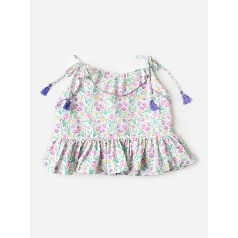 Be Elizabeth Girls’ Pom Pom Top