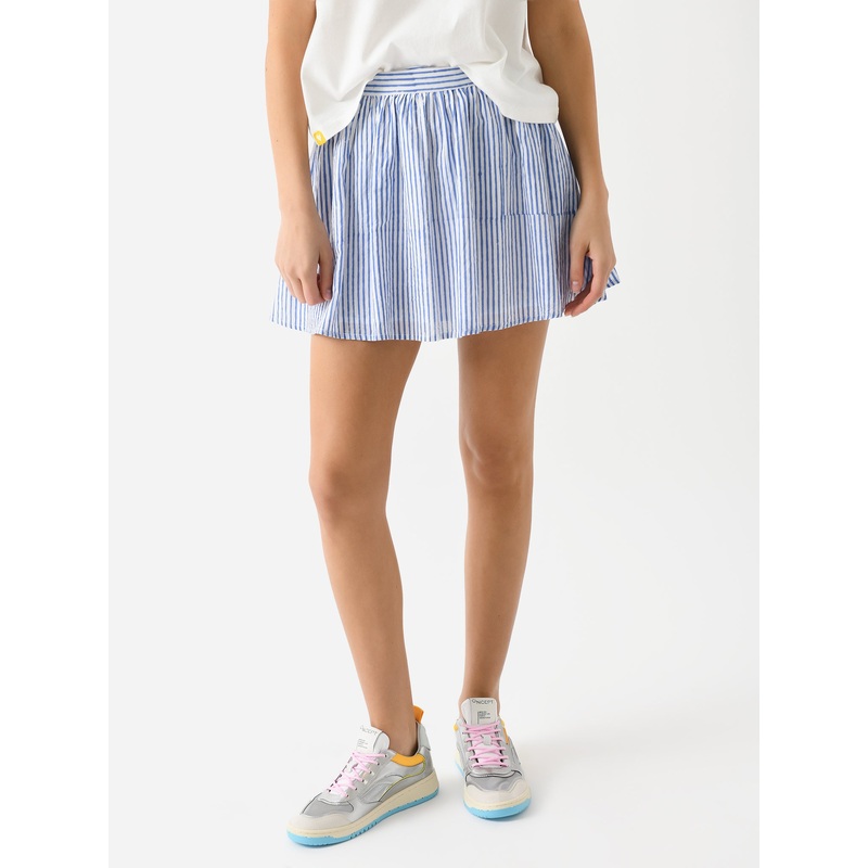 Sur La Vague Women’s Blue Stripe Mini Skirt
