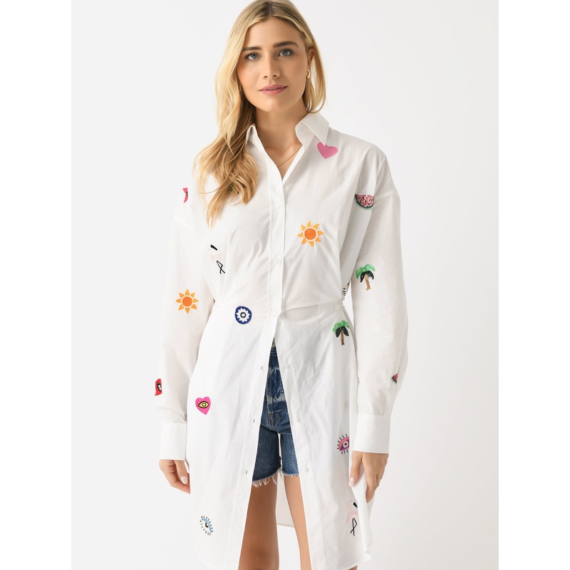 Benaras Women’s Long Beach Shirt