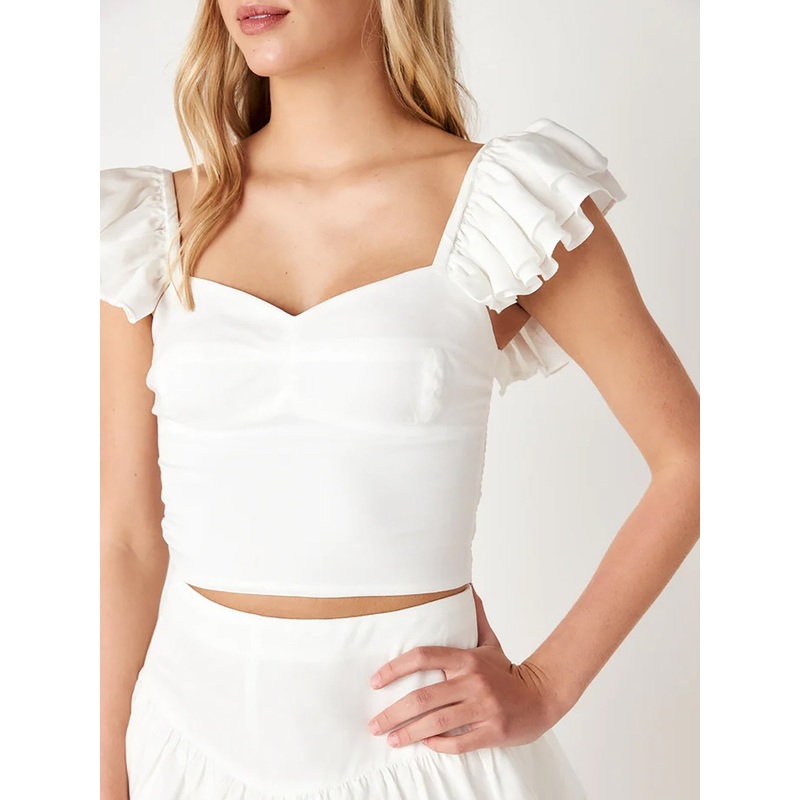 Cake For Dinner Girls’ Juliet Ruffle Tank