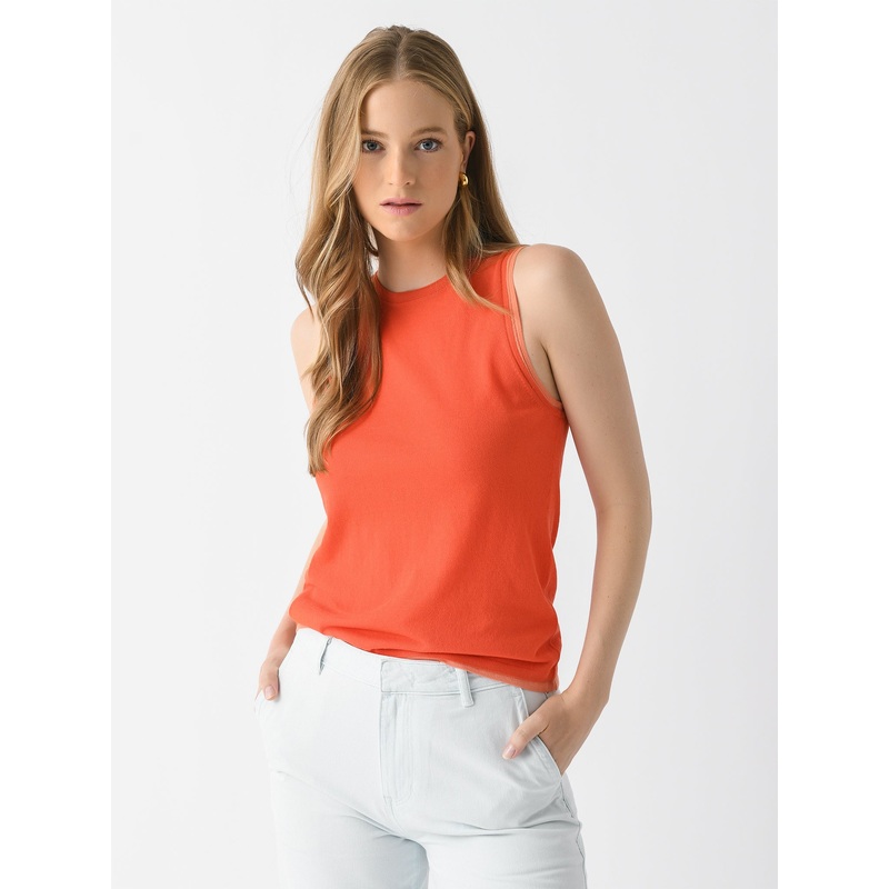 Vince Women’s Double-Layer Knit Shell