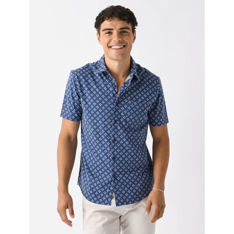 Faherty Brand Men’s Short-Sleeve Hermosa Knit Shirt