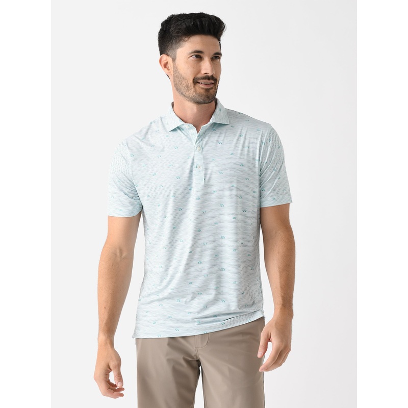 Johnnie-O Men’s Willy Printed Featherweight Performance Polo