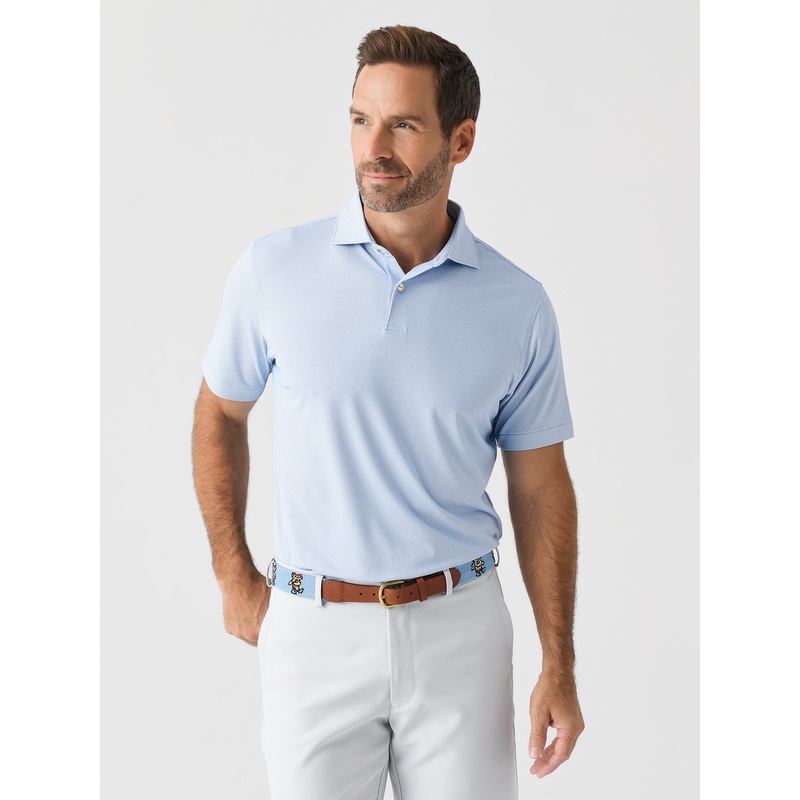 Peter Millar Crown Crafted Men’s Delancey Dot Performance Jersey Polo