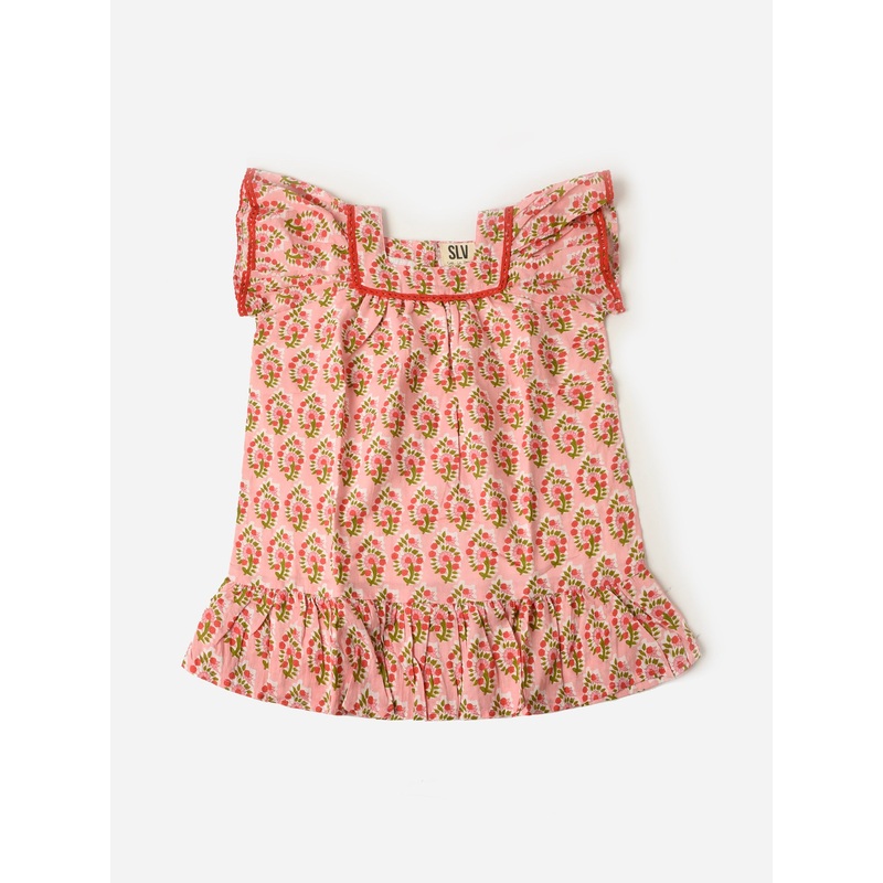 Sur La Vague Girls’ Blush Dress