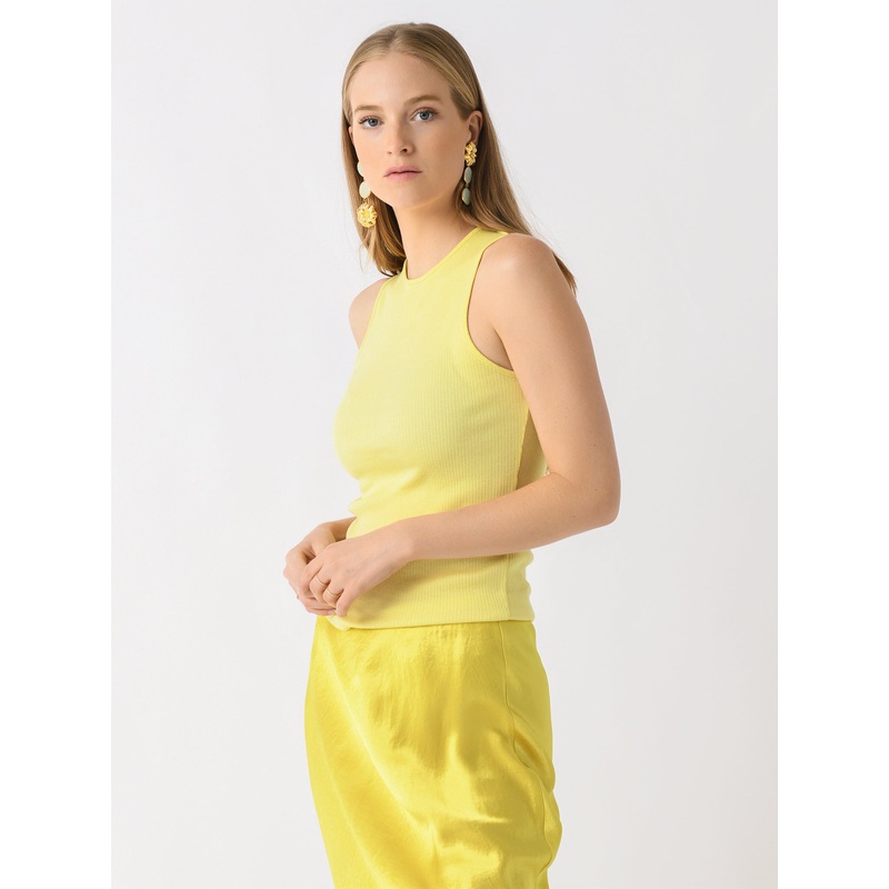 Vince Women’s Ribbed Pima Cotton Shell
