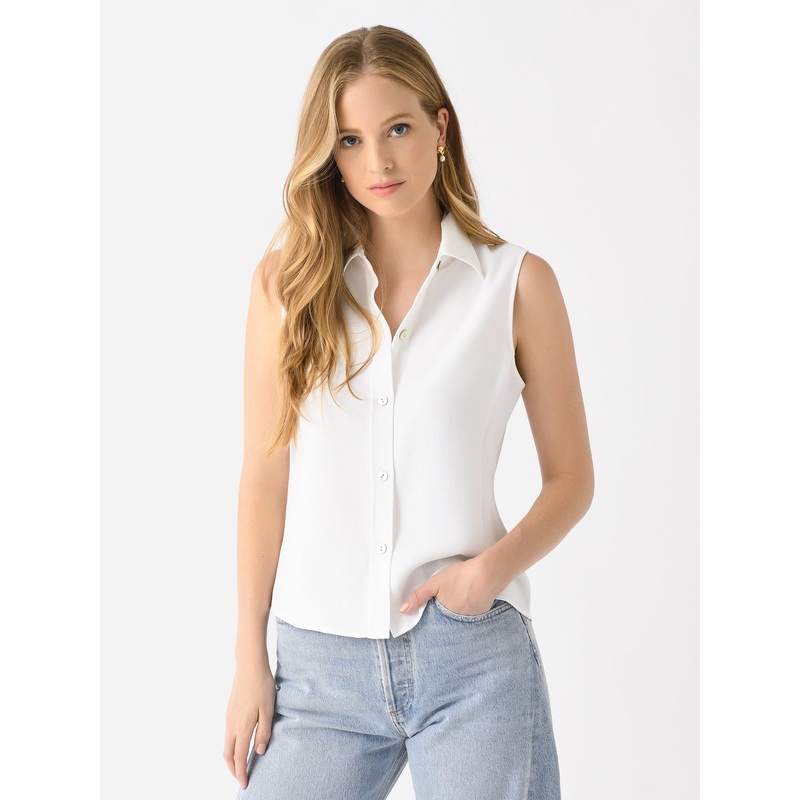 Vince Women’s Sleeveless Button-Front Shirt