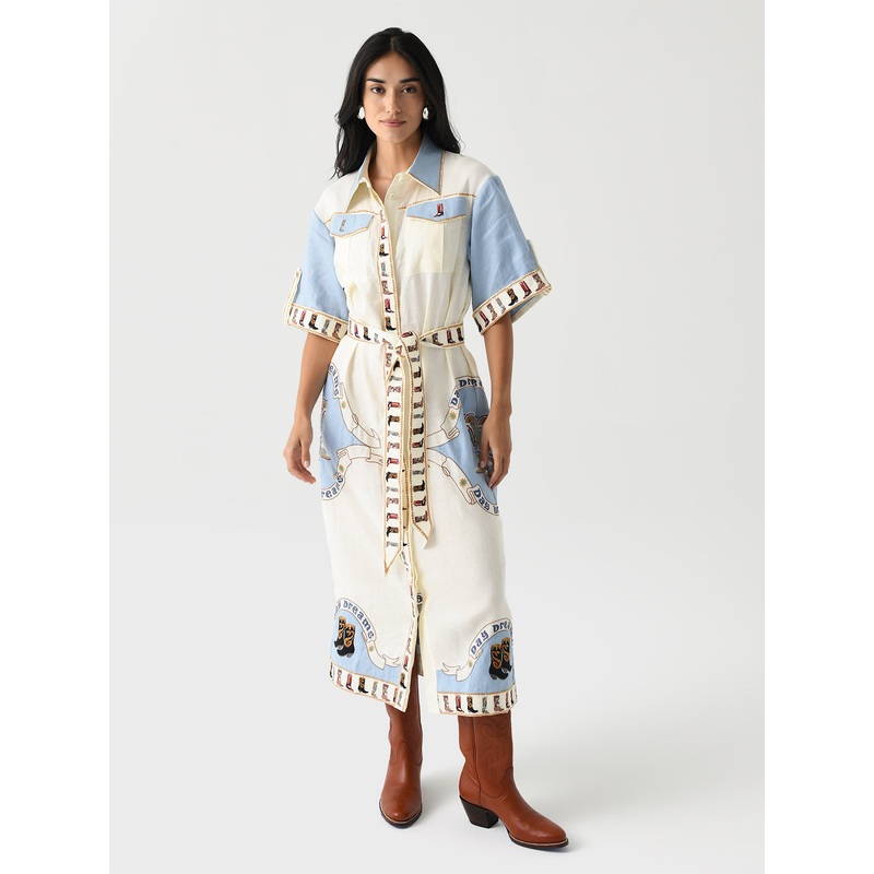 Antipodean Women’s My Girl Utility Midi Shirt Dress