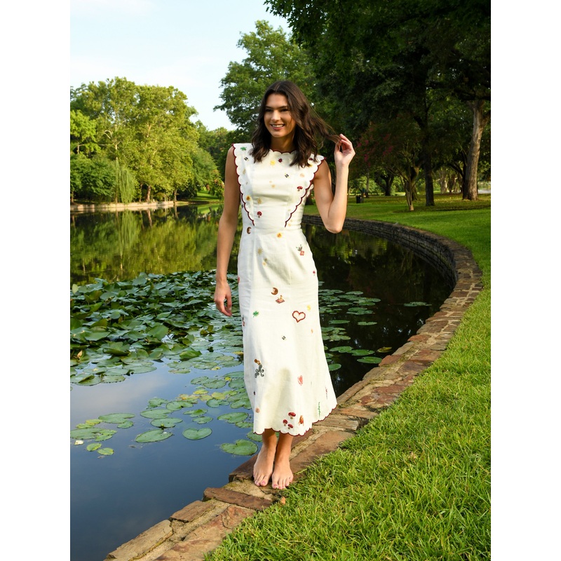 Antipodean Women’s Queen Of Hearts Panelled Midi Dress