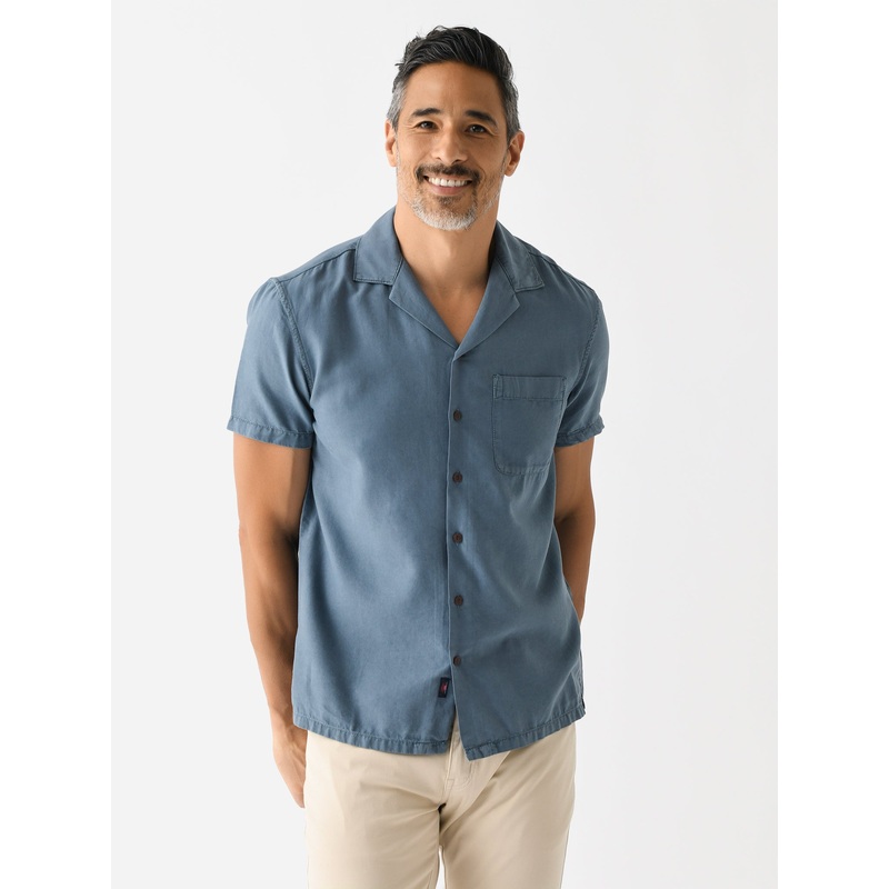 Faherty Brand Men’s Short Sleeve Getaway Camp Shirt
