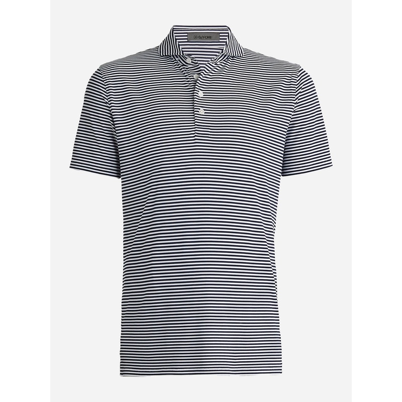 G/FORE Men’s Feeder Stripe Tech Piqu Polo
