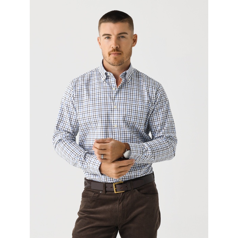 Peter Millar Crown Men’s Calgary Crown Lite Cotton-Stretch Sport Shirt
