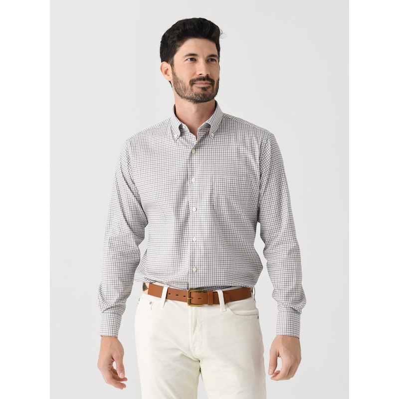 Peter Millar Crown Men’s Hamilton Crown Lite Cotton-Stretch Sport Shirt
