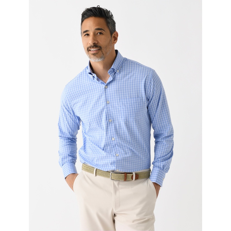 Peter Millar Crown Men’s Hawkes Performance Twill Sport Shirt
