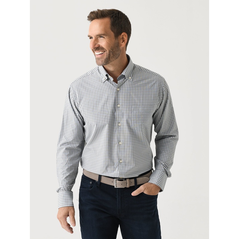 Peter Millar Crown Men’s Murray Performance Poplin Sport Shirt