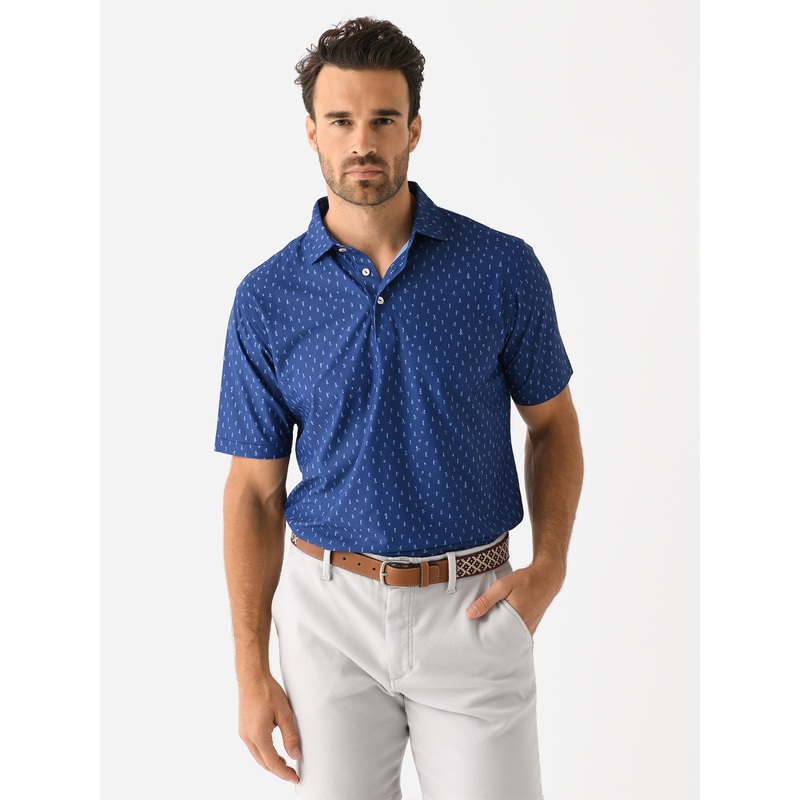 Peter Millar Crown Sport Men’s Fairway Par-Tee Performance Mesh Polo
