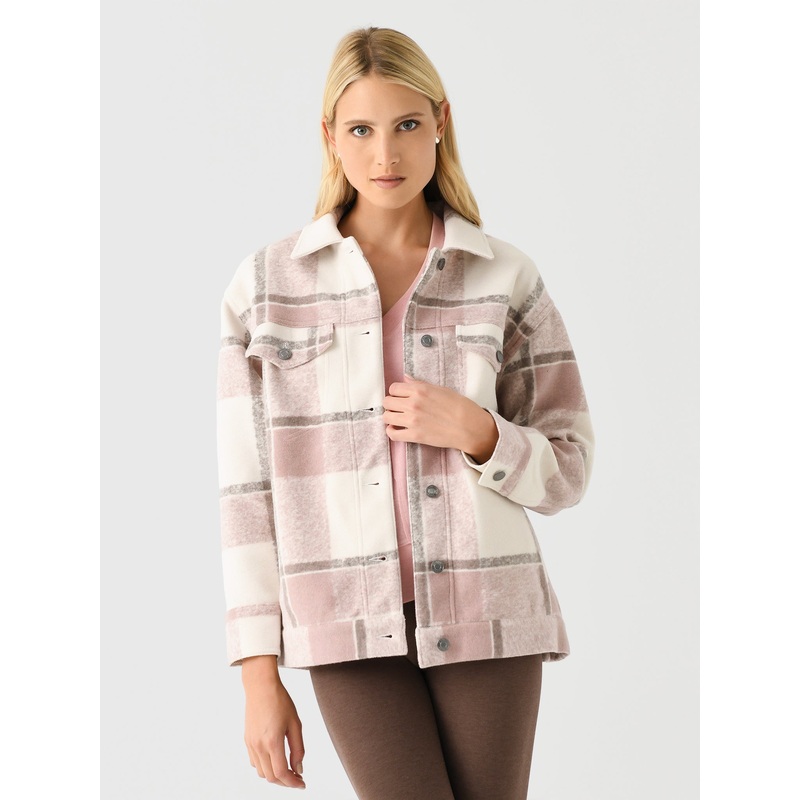 Z Supply Women’s Preston Knit Plaid Jacket