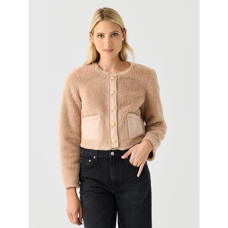 LoveShackFancy Women’s Lully Cropped Jacket