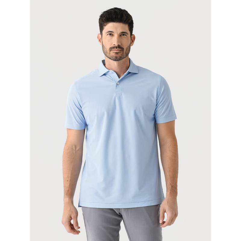 Peter Millar Crown Crafted Men’s Checkers Performance Mesh Polo