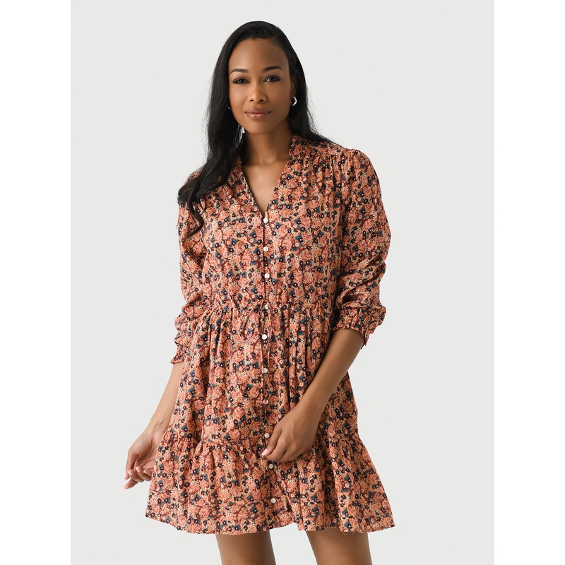 Trovata Women’s Yulia Dress|XS|S|M|L|CRANBERRY DITSY