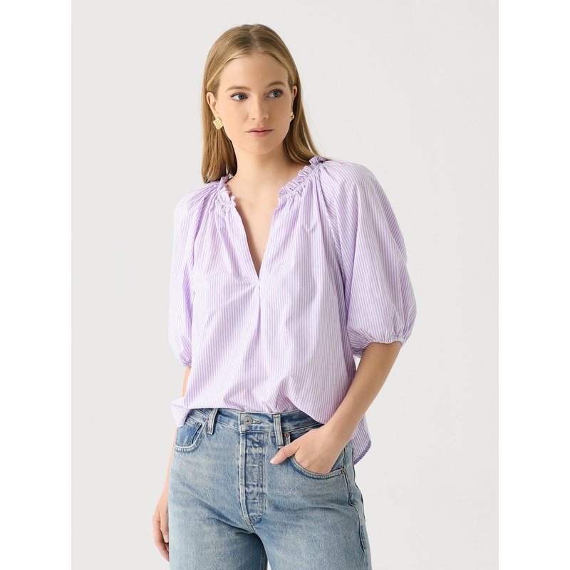 Xirena Women’s Jules Top|XS|S|M|L|VIOLET WHITE