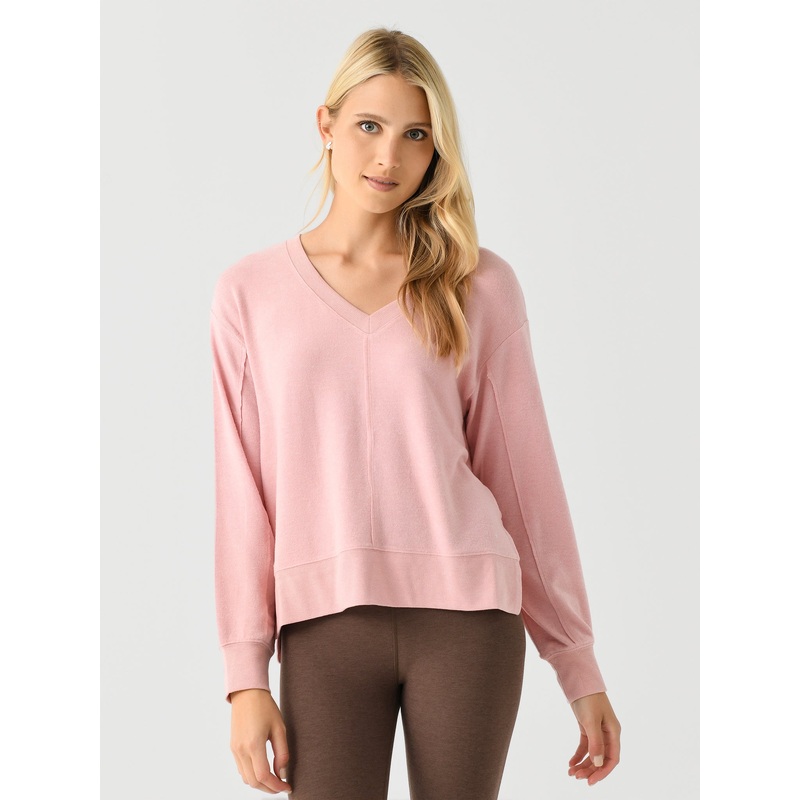 Z Supply Women’s Wilder Cloud V-Neck Long Sleeve Top