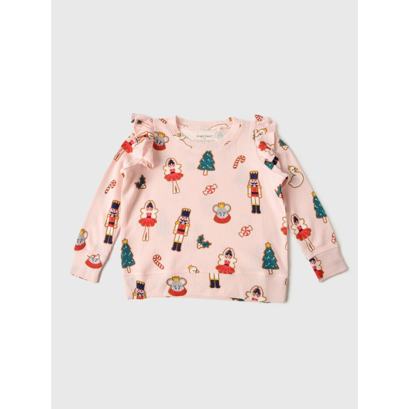 Angel Dear Girls’ Ruffle Sweatshirt