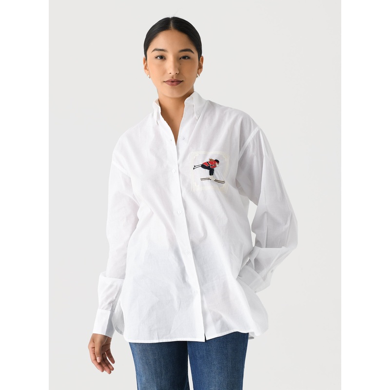 Benaras Women’s Ski Girl Pocket Shirt