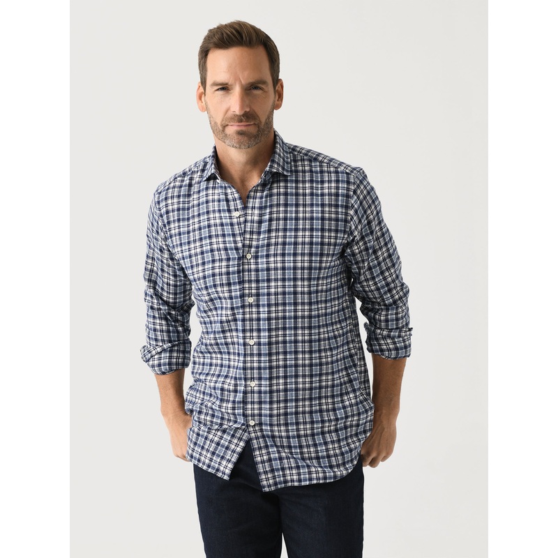 Peter Millar Crown Crafted Men’s Bari Italian Flannel Sport Shirt