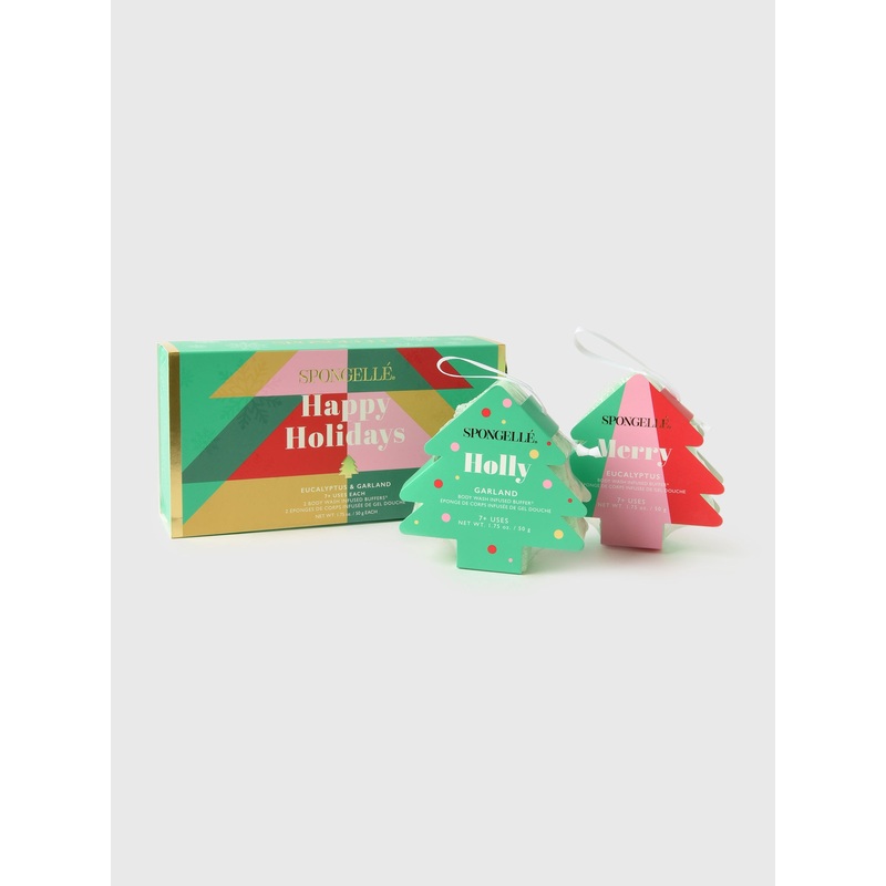 Spongelle Happy Holidays Holiday Tree Gift Set