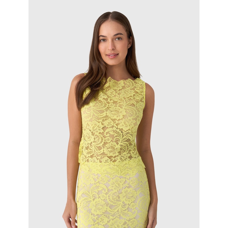 Anna Quan Women’s Luella Top|US0/AU4|US2/AU6|US4/AU8|US6/AU10|US8/AU12|US10/AU14|YELLOW LACE