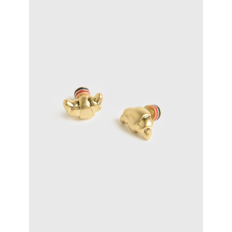 Clare V. Croissant Stud Earrings