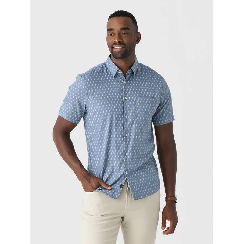Faherty Brand Men’s Short-Sleeve Movement Monterrey Shirt