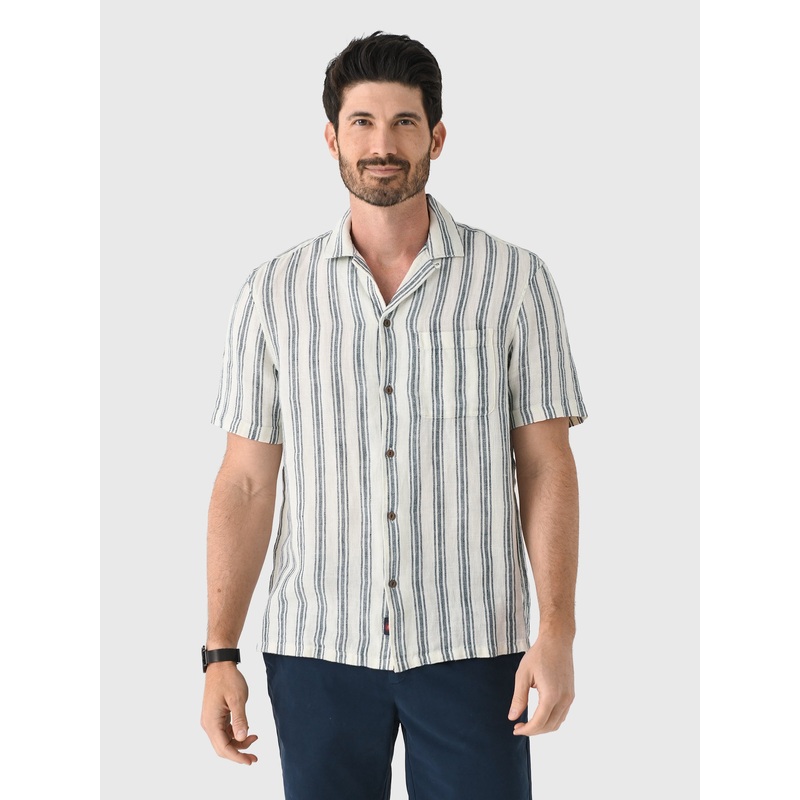 Faherty Brand Men’s Short-Sleeve Palma Linen Camp Shirt
