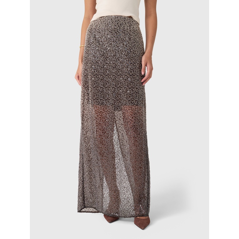 Rotate Women’s Beaded Maxi Skirt