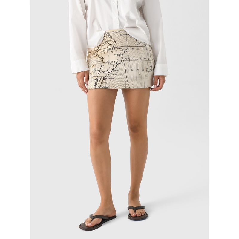 St. Agni Women’s Silk Mini Skirt
