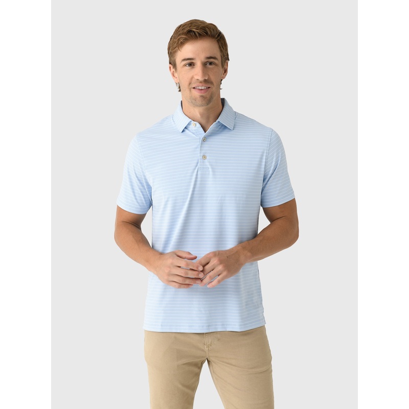 Sun Day Red Men’s Heritage Stripe Polo