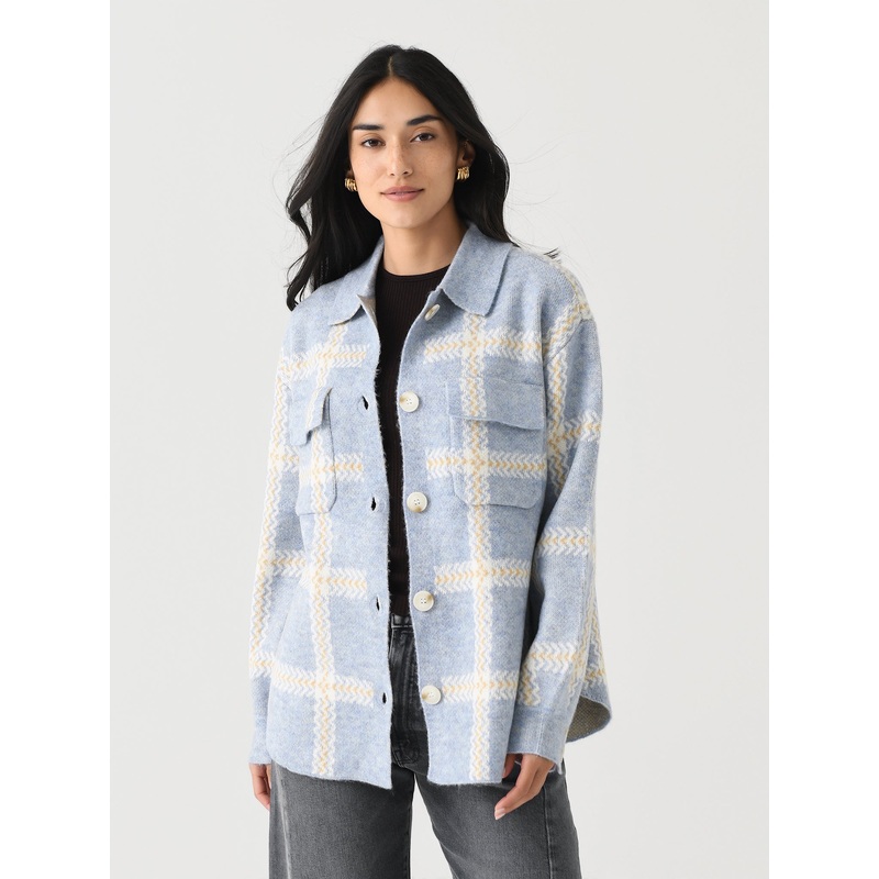 Z Supply Women’s Tyler Plaid Sweater Jacket