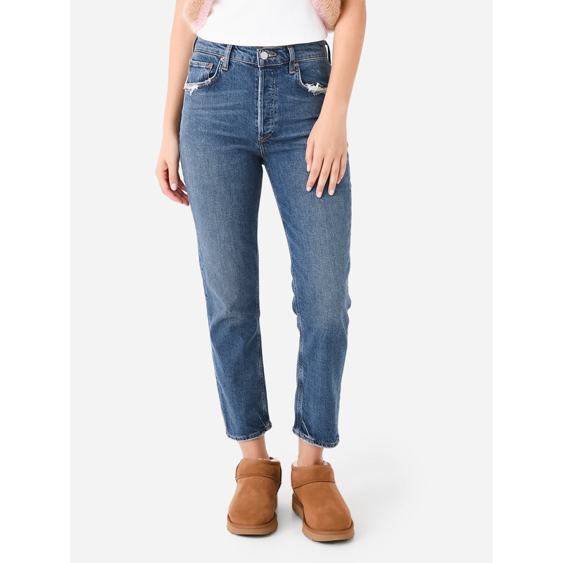 Agolde Women’s Riley High Rise Straight Jean