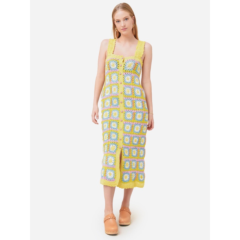 Alemais Women’s Petra Crochet Midi Dress