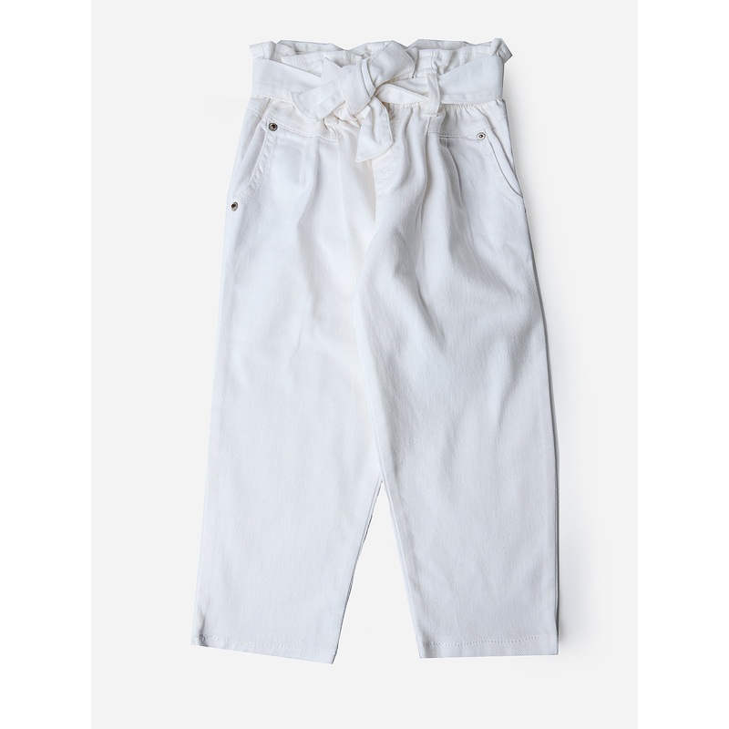Mayoral Girls’ Long Pant|2T|WHITE