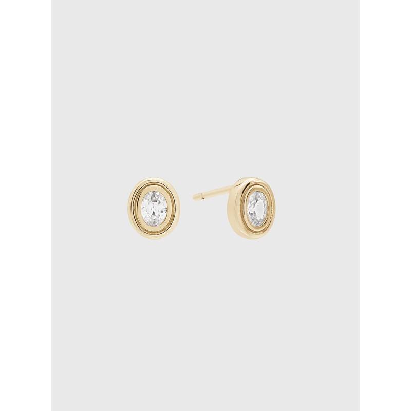 Shashi Reagan Stud Earrings|O/S|GOLD/DIAMOND