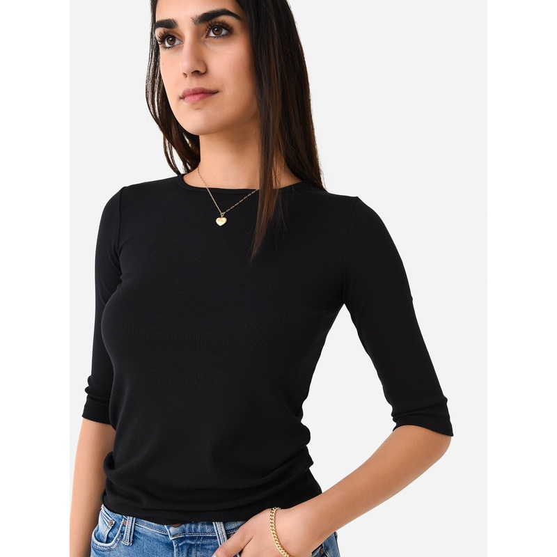 Vince Women’s Elbow Sleeve Crew Neck T-Shirt