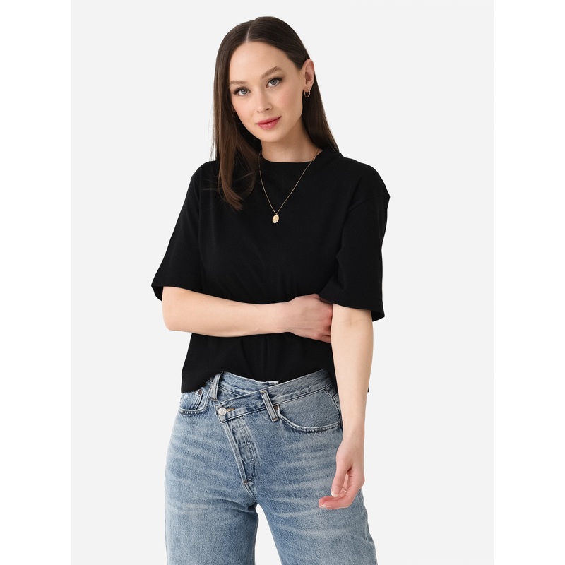 Vince Women’s Wide-Sleeve Crop T-Shirt