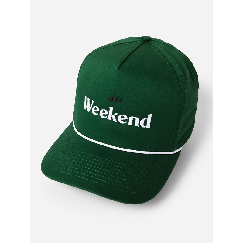 Weekend The Barnes Hat|O/S|FOREST GREEN W/ WHITE ROPE