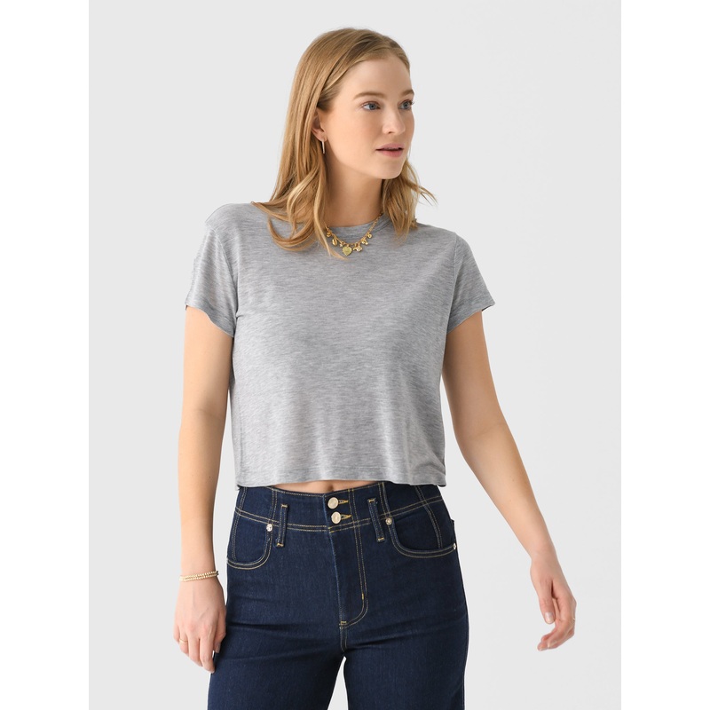 Agolde Women’s Adine Tee|XS|S|M|L|GREY HEATHER