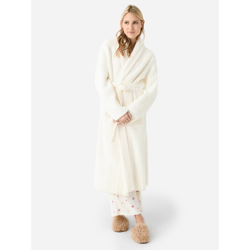 Barefoot Dreams Women’s Eco CozyChic Ribbed Robe