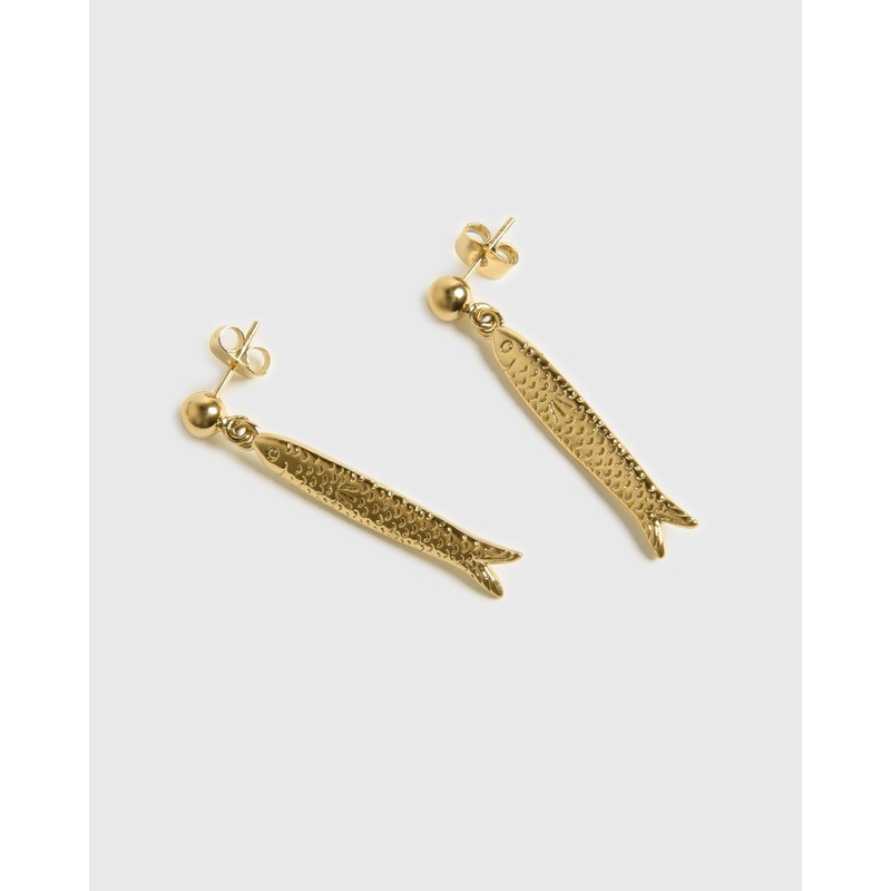 Anni Lu Hippie Fish Earrings|O/S|GOLD