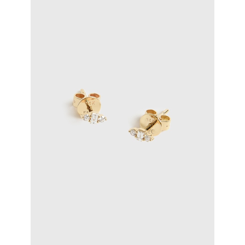 EF Collection Diamond Mia Stud Earrings