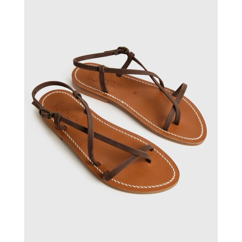 K Jacques Women’s Muse Sandal|36|37|38|39|40|41|EBONY